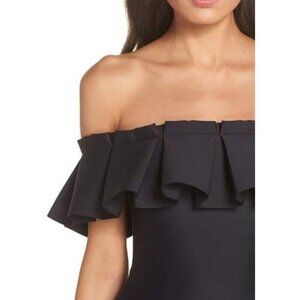 BNWT TED BAKER Box Pleat Neckline Bardot Top